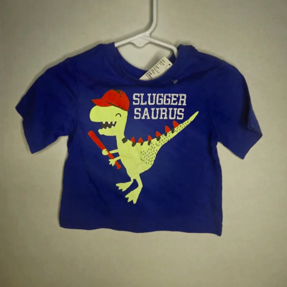 CHILDREN'S PLACE BOYS DINOSAUR SLUGGER SAURUS SIZE 6-9 MONTHS‎
